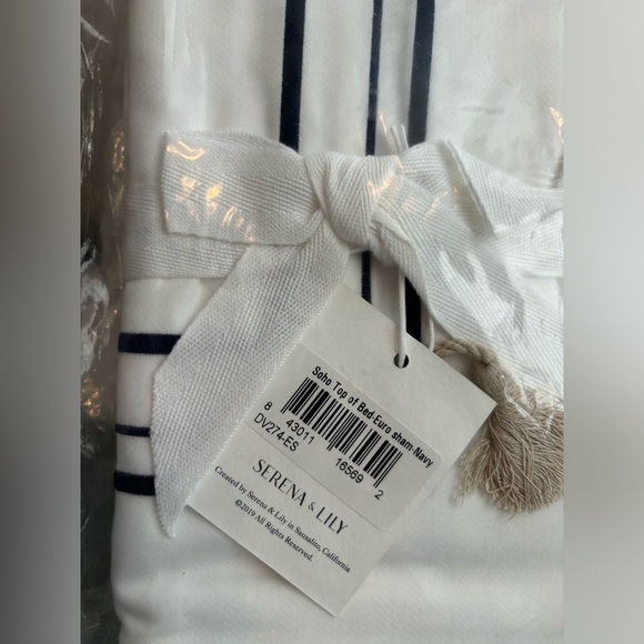 2 NWT Serena and Lily Soho Sateen Euro Shams - Picture 3 of 5